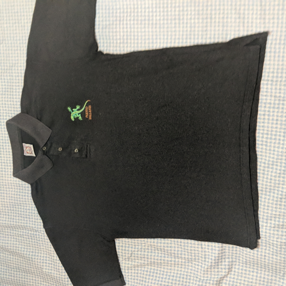 Mens Polo Shirt/ Puerto Vallarta Lizard emblem